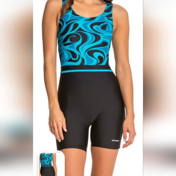Waterpro Tango Unitard one piece swim suit size 8 nwt - Picture 1 of 14
